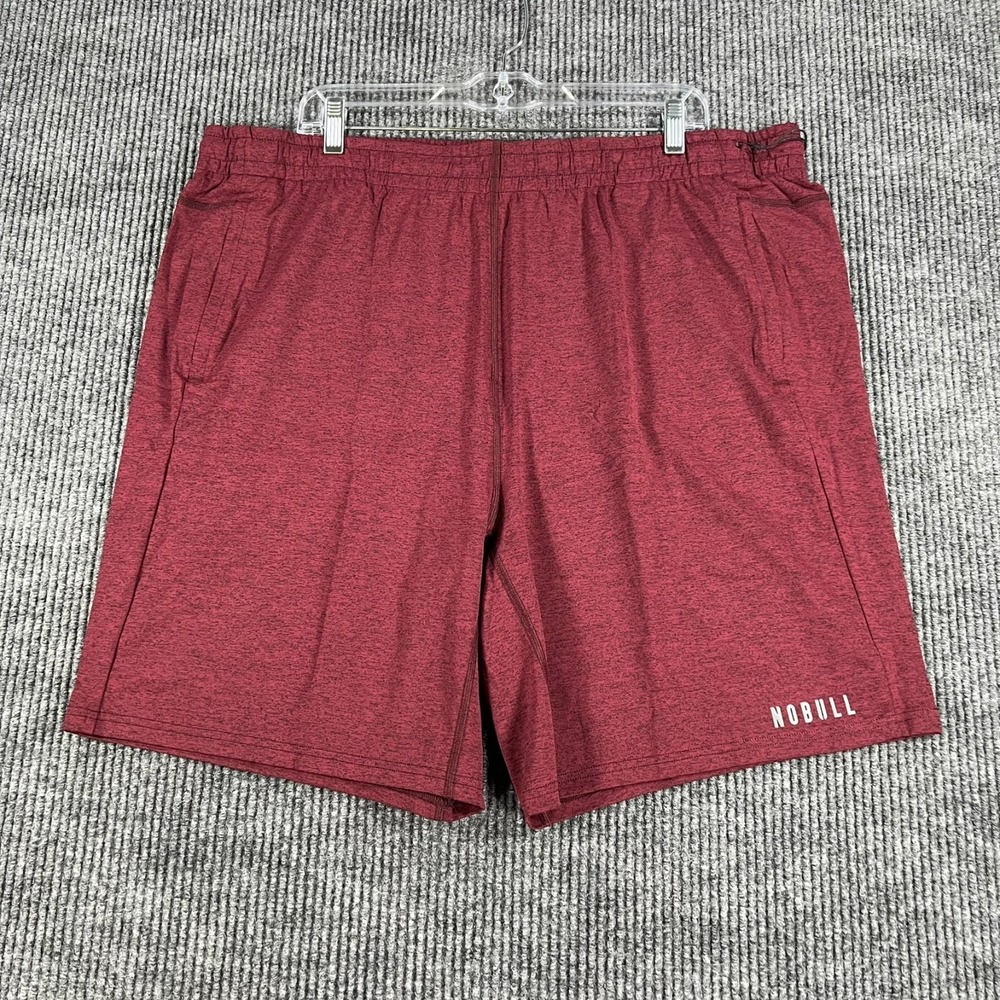 NoBull Shorts Mens 3XL Red Workout‎ CrossFit Gym Lift Casual Active Drawstrings